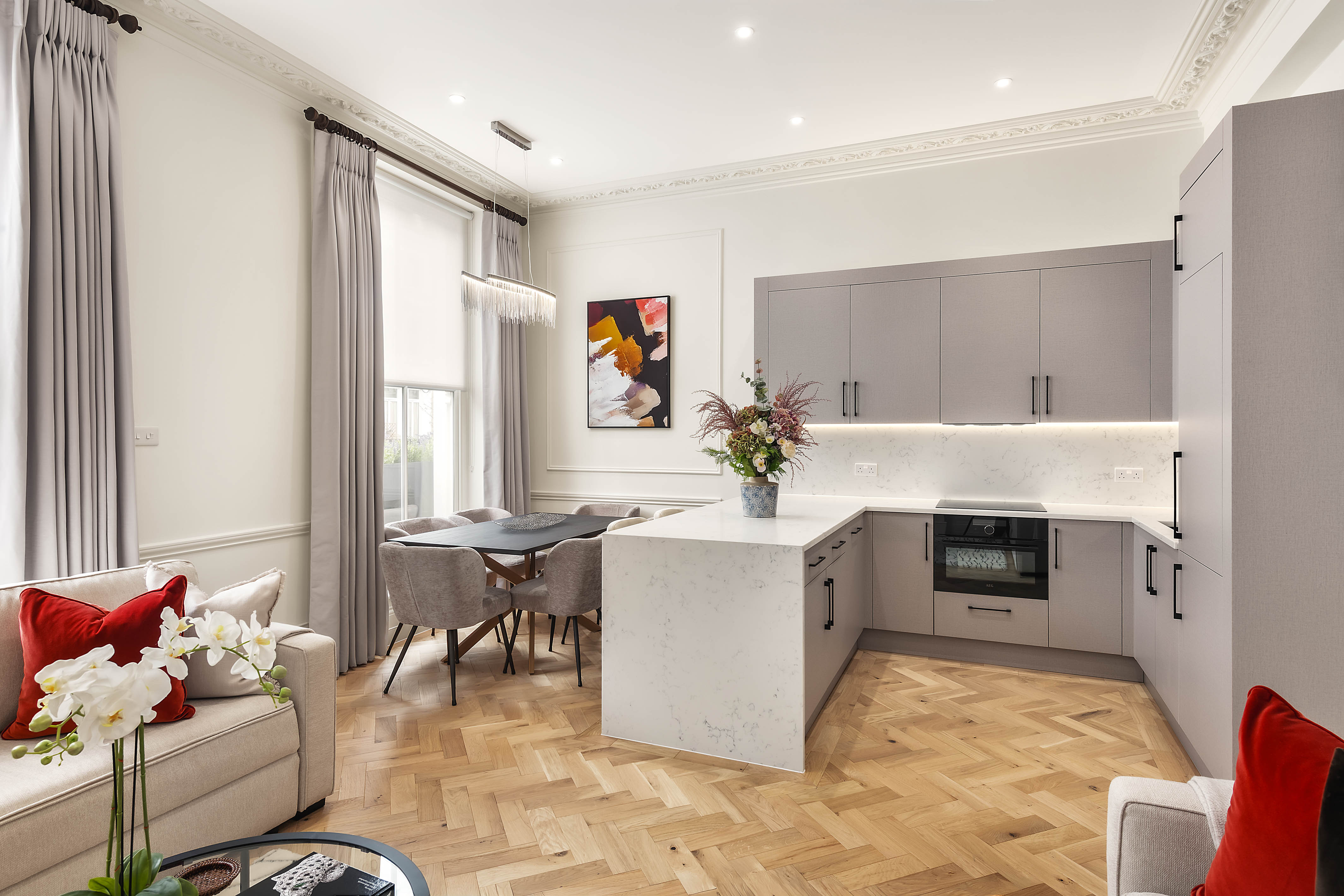 Prime London open plan kitchen